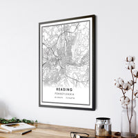 
              Reading, Pennsylvania Modern Map Print
            