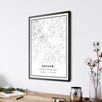 
              Waxhaw, North Carolina Modern Map Print 
            