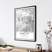 
              Kansas City, Kansas Modern Map Print
            