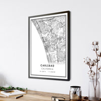 Carlsbad, California Modern Map Print 