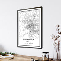 
              Tuscaloosa, Alabama Modern Map Print 
            