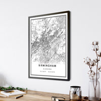 
              Birmingham, Alabama Modern Map Print 
            