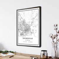 
              Gainesville, Florida Modern Map Print 
            