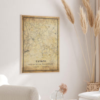 
              Cuyapo, Nueva Ecija, Philippines Vintage Style Map Print 
            