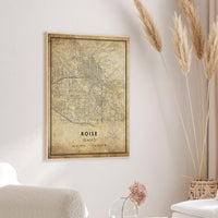 
              Boise, Idaho Vintage Style Map Print 
            