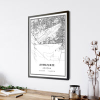 
              Ahwatukee, Arizona Modern Map Print 
            