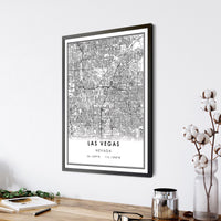 
              Las Vegas, Nevada Modern Map Print
            