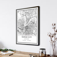 
              Kansas City, Missouri Modern Map Print 
            