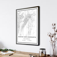 
              Rancho Santa Margarita, California Modern Map Print 
            