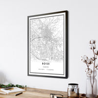 
              Boise, Idaho Modern Map Print 
            