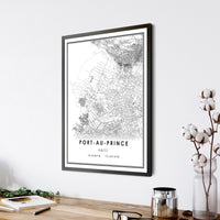 
              Port-au-Prince, Haiti Modern Style Map Print 
            