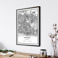 
              Phoenix, Arizona Modern Map Print 
            