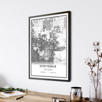 
              Scottsdale, Arizona Modern Map Print
            