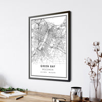 
              Green Bay, Wisconsin Modern Map Print 
            