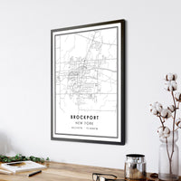 
              Brockport, New York Modern Map Print
            