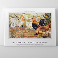 Maurice Pillard Verneuil - Coqs et poules from L'animal dans la décoration (1897)