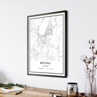 
              McCall, Idaho Modern Map Print 
            