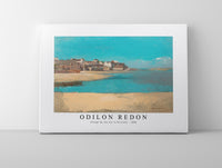 
              Odilon Redon - Village by the Sea in Brittany 1880
            