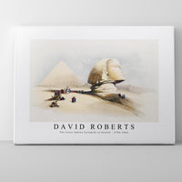 David Roberts - The Great Sphinx Pyramids of Gezeeh-1796-1864