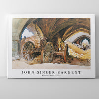 John Singer Sargent - Wheels in Vault (1918)