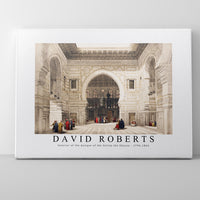 David Roberts - Interior of the mosque of the Sultan the Ghoree-1796-1864