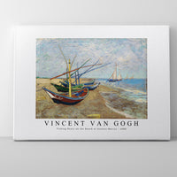Vincent Van Gogh - Fishing Boats on the Beach at Saintes-Maries 1888
