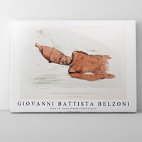Giovanni Battista Belzoni - Plate 28  Colossal Head of Red Granite 1778-1823