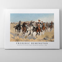 Frederic Remington - Dismounted The Fourth Troopers Moving the Led Horses-1890