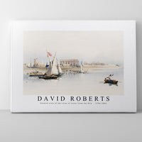 David Roberts - General view of the ruins of Luxor from the Nile-1796-1864