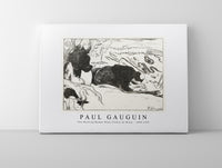 
              Paul Gauguin - Two Washing Women Wash Clothes by Water 1900-1939
            