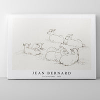Jean Bernard - Six lying lambs (1820)