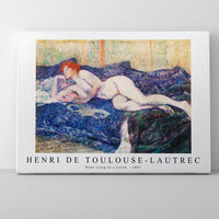 Henri De Toulouse–Lautrec - Nude Lying on a Couch  1897