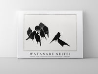 
              Watanabe Seitei - Japanese crows, illustration from Seitei Kacho Gafu 1890-1891
            