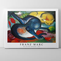 Franz Marc - Two cats, blue and yellow 1912