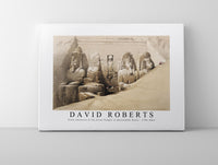 
              David Roberts - Front elevation of the Great Temple of Aboosimble Nubia-1796-1864
            