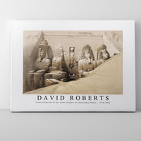 David Roberts - Front elevation of the Great Temple of Aboosimble Nubia-1796-1864