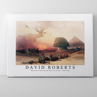 David roberts - Approach of the simoom Desert of Gizeh-1796-1864