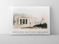 
              Giovanni Battista Belzoni - Temple on the road to Berenice illustration from the kings tombs in Thebes 1778-1823
            