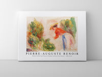 
              Pierre Auguste Renoir - Woman Gathering Flowers (Femme cueillant des fleurs) 1906-1910
            