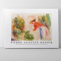 Pierre Auguste Renoir - Woman Gathering Flowers (Femme cueillant des fleurs) 1906-1910