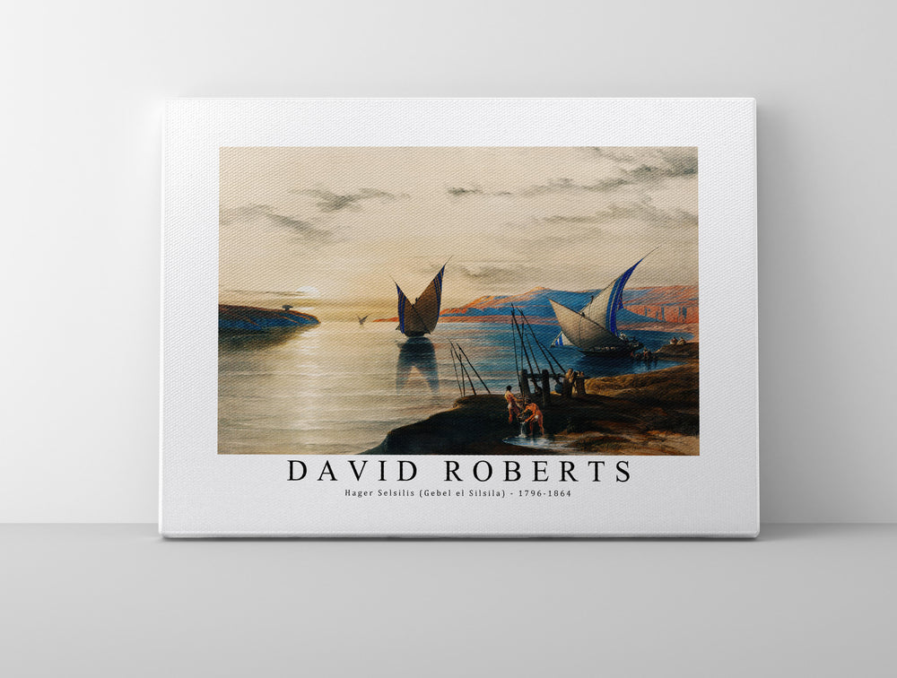 David Roberts - Hager Selsilis (Gebel el Silsila)-1796-1864