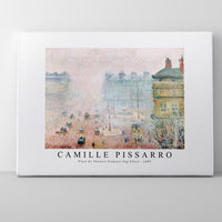 Camille Pissarro - Place du Theatre Francais Fog Effect 1897