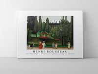 
              Henri Rousseau - View of Montsouris Park, the Kiosk (Vue du Parc Montsouris, Le Kiosque) 1908-1910
            