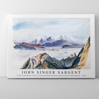 John Singer Sargent - Iselle from Mount Pilatus from Splendid Mountain Watercolours Sketchbook (1870)