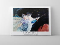 
              Henry somm - Three women in profile 1890-1900
            