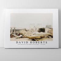 David Roberts - Grand approach to the Temple of Philae Nubia-1796-1864