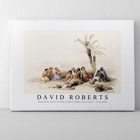 David roberts - Abyssinian slaves resting at Korti Nubia illustration-1796-1864