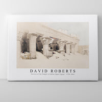 David Roberts - Portico of the Temple of Edfou Upper Egypt-1796-1864
