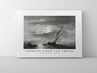 
              Cornelis ploos van amstel - Seascape with full moon-1779-1781
            