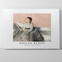Odilon Redon - Madam Rene de Gas 1872-1873